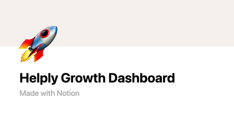 Cover Image for Helply Growth Dashboard