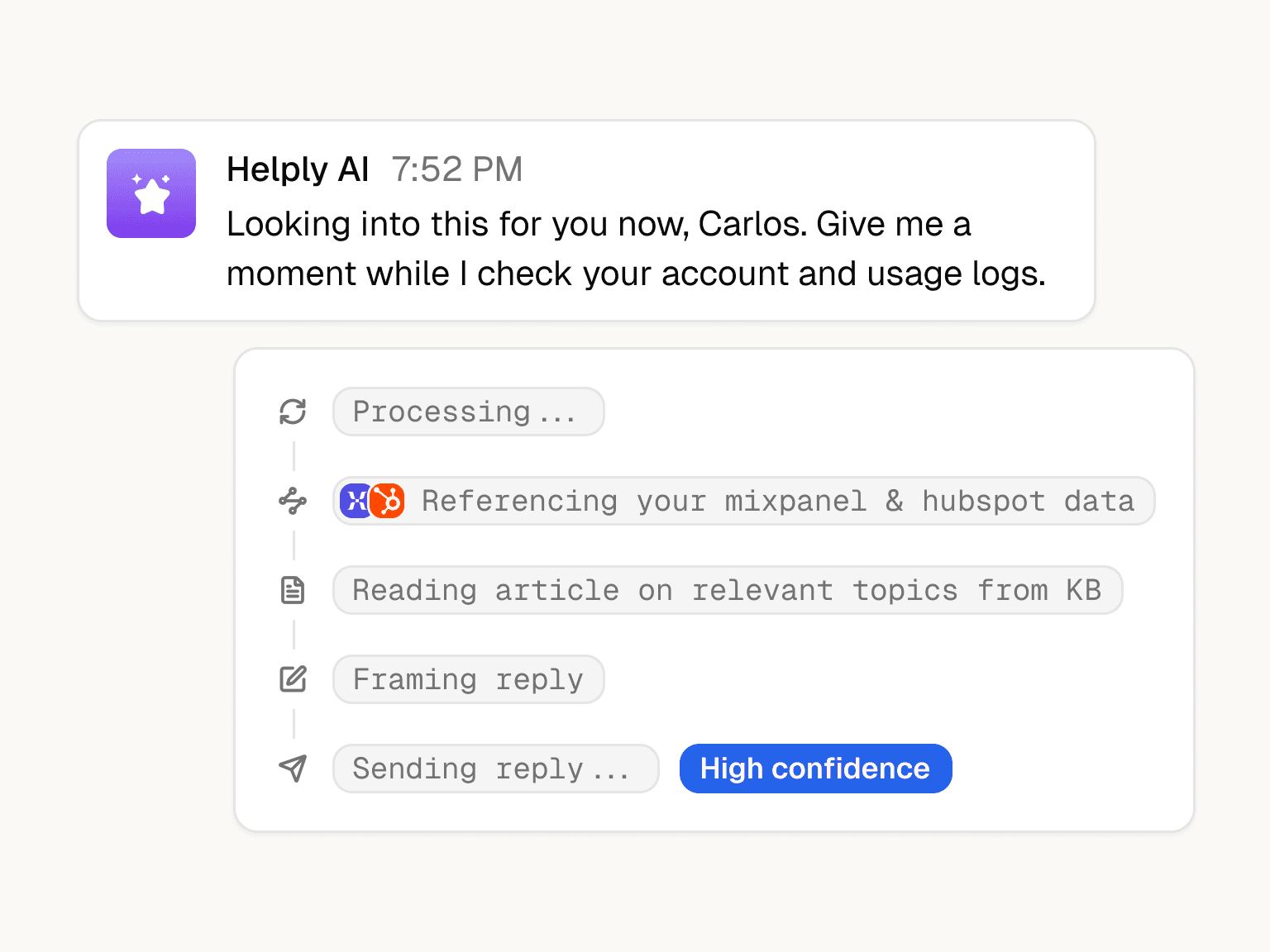 app.helply.ai / ai-agent