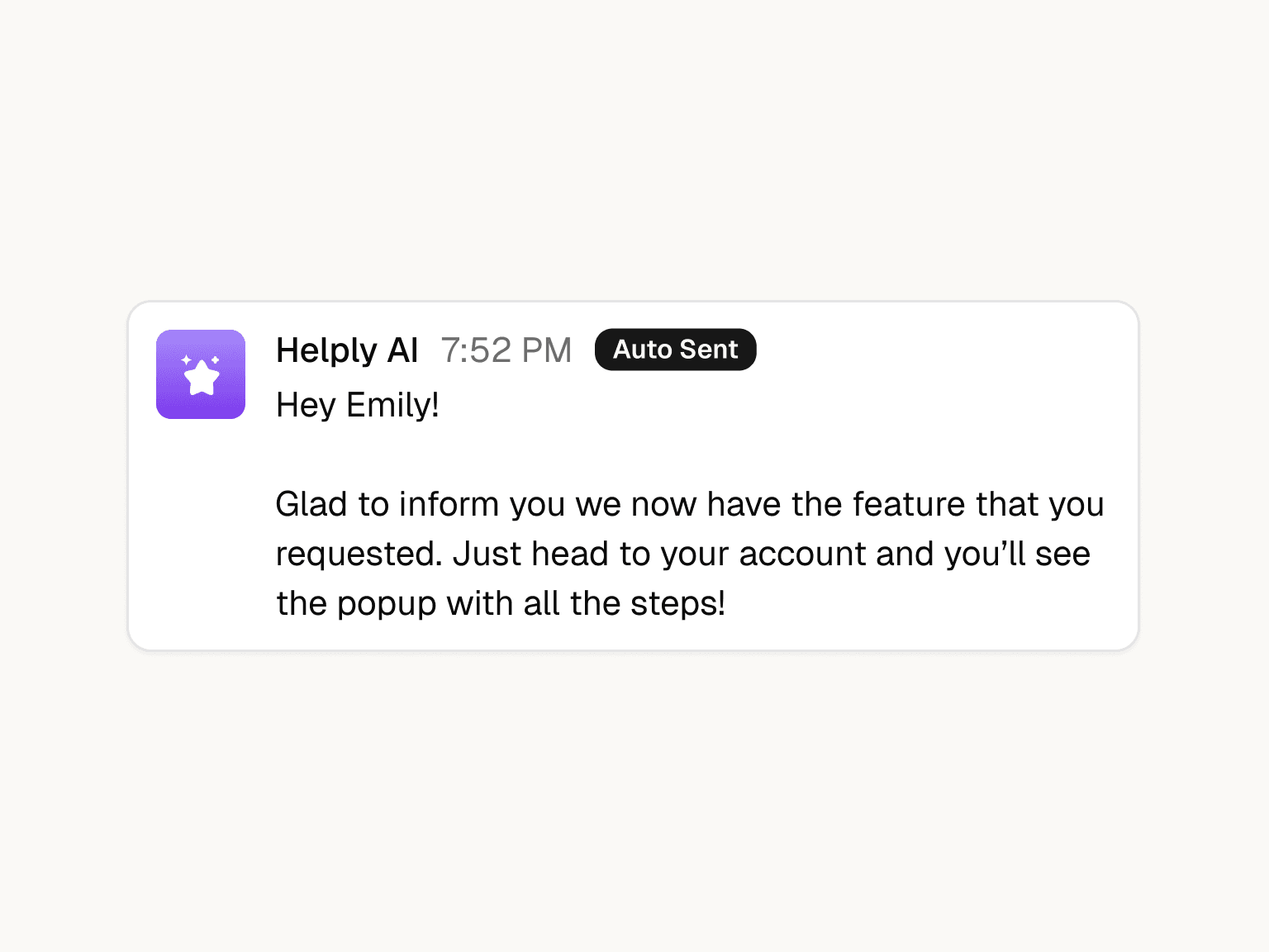 Engineering ships and customers get notified screenshot